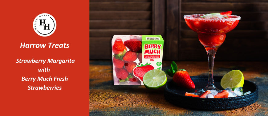 Strawberry Margarita with Berry Much Fresh Strawberries