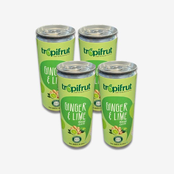 Tropifrut Ginger and Lime Fizzy Bundle pack - 4s