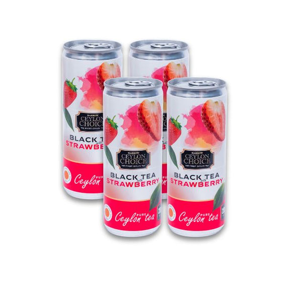 Harrow Ceylon Choice Iced Tea - Black Tea with Strawberry Bundle Pack 4s