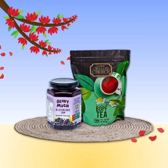 HCC BOPF Tea 400g  and Berry Much Blackberry Jam 375g