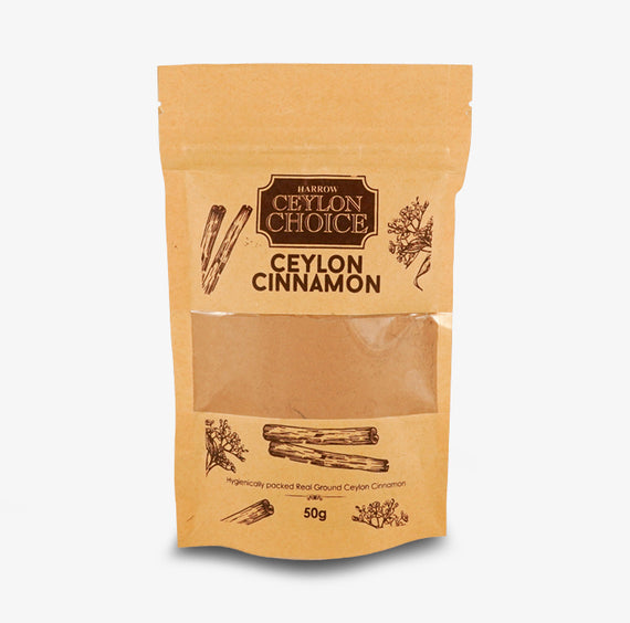 Harrow Ceylon Choice Cinnamon Powder Zip-lock Pouch 50g